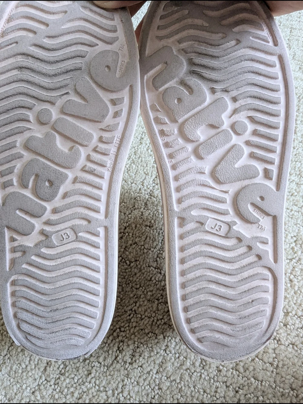 Native Jefferson Shoes Kids 3 Slip On Water Beach Sneakers Lightweight Washable